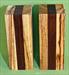 Blank #729 - Zebrawood & Peruvian Walnut - 2 Blanks ~ 2 1/4 x 2 5/8 x 6 ~ $19.99